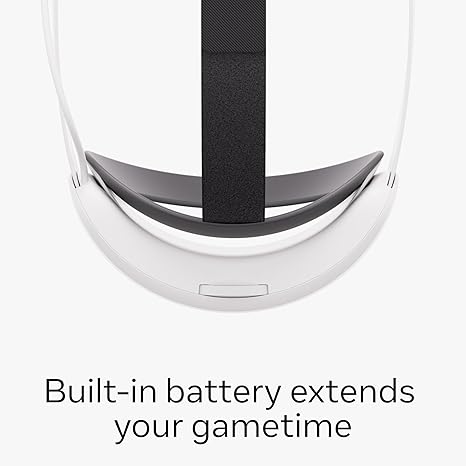 Meta Quest Elite Strap with Battery — Works with Meta Quest 3/3S — Up to 2 Extra Hours Playtime — Premium Comfort and Weight Distribution — Adjustable, Ergonomic Fit - Elite Strap with Battery Edition
