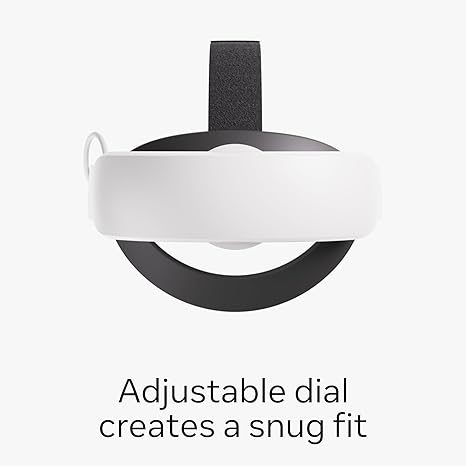Meta Quest Elite Strap with Battery — Works with Meta Quest 3/3S — Up to 2 Extra Hours Playtime — Premium Comfort and Weight Distribution — Adjustable, Ergonomic Fit - Elite Strap with Battery Edition