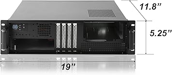 RackChoice 3U Front I/O Micro ATX/Mini-ITX Server Chassis