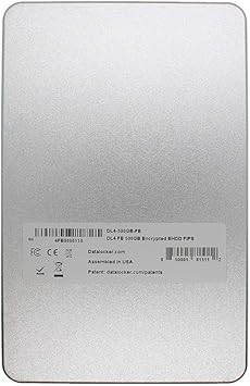 DataLocker DL4 FE 2 TB Password Protected Hardware Encrypted HDD, Easy Screen Guided Use, AES 256, IP64 Dust, TAA Compliant Trusted Supply Chain, OS Independent, USB-C/USB-A