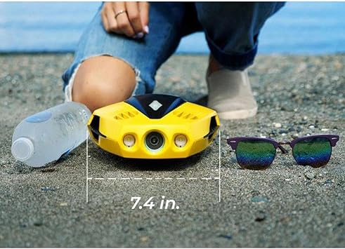 CHASING Dory World's Smallest and Affordable 5-Thruster Palm-Sized Underwater Drone. Camera Provides Photos and Real-time 720P Video, Record 1080 FHD Video, from up to 49 feet Below.