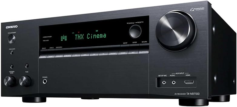 Onkyo TX-NR7100 9.2-Channel 8K/4K Network A/V Receiver, 220W Per Channel at 6 Ohms Black TXNR7100