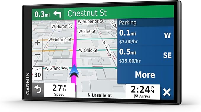 Garmin DriveSmart 65 with Amazon Alexa, Built-in Voice-Controlled GPS Navigator with 6.95” High-Res Display