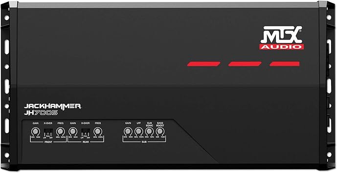 MTX Audio JH7005 Jackhammer Series 700W 5-Channel Class-AB + D Car Audio Amplifier