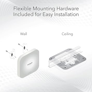 NETGEAR Cloud Managed Wireless Access Point (WAX620PA) - WiFi 6 Dual-Band AX3600 Speed | Up to 256 Client Devices | 802.11ax | Insight Remote Management | PoE+ Powered or Included AC Adapter