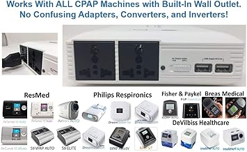 Zopec Explore 5500 CPAP Battery (2-3 Nights). Uninterruptible Power Supply (UPS). Works with All Machines! No Adapters Needed! Smallest and Lightest of Its Kind. FAA/TSA Compliant.
