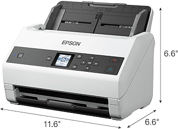 Epson DS-970 Colour Duplex Workgroup Document Scanner: 85 ppm, Twain and ISIS Drivers, 3-Year Limited Warranty with Next-Business-Day Whole Unit Exchange