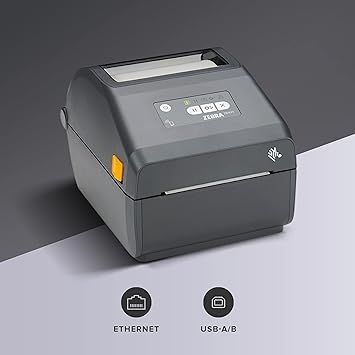 Zebra ZD421 Direct Thermal Desktop Printer 203 dpi Print Width 4-inch USB Ethernet ZD4A042-D01E00EZ