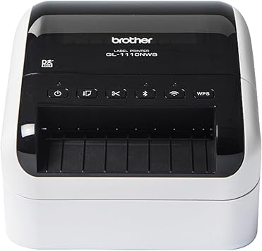 Brother QL-1110NWB Wide Format, Postage and Barcode Professional Thermal Label Printer with Wireless Connectivity