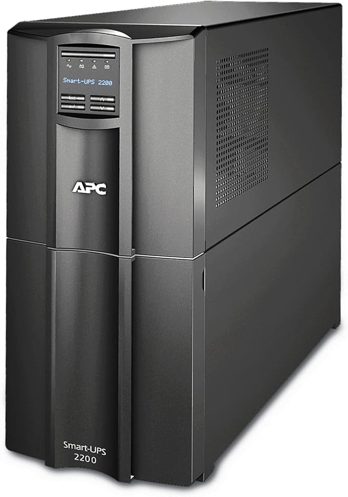 APC 2200VA Smart-UPS with SmartConnect, Pure Sinewave UPS Battery Backup, Line Interactive, 120V Uninterruptible Power Supply (SMT2200C)