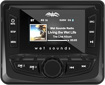 Wet Sounds | WS-MC-2 | AM/FM/Weather Band Tuner with RBDS and XM Compatible