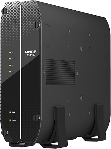 QNAP TS-410E4-Bay Intel Quad-core CPU Fanless & Silent SSD NAS with 2.5GbE & 8GB RAM