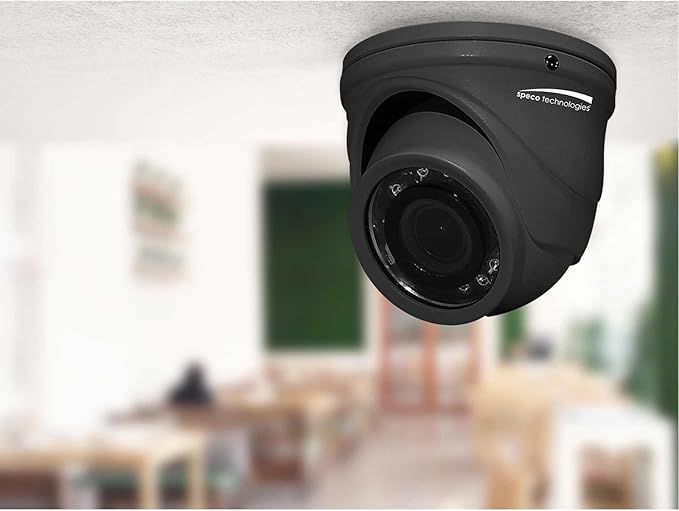 Speco 4MP HD-TVI Mini IR Turret w/2.9mm Lens - Grey