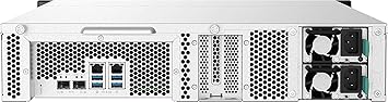 QNAP TS-1232PXU-RP-4G 12 Bay High-Speed SMB Rackmount NAS with Two 10GbE and 2.5GbE Ports, Redundant PSU