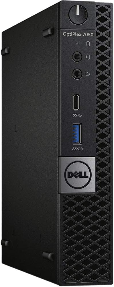 Dell Optiplex 7050 Micro Desktop, Intel i7, 16GB RAM, 256GB SSD, WiFi, Keyboard and Mouse, Windows 10 Pro (Renewed)