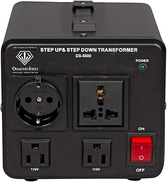 Dynastar Step Up & Step Down Voltage Converter and Transformer, 110-220 to 220-240 Volts; Heavy Duty, Extra Durable Lifetime Coil, 5-Year-Warranty, 5500 Watts