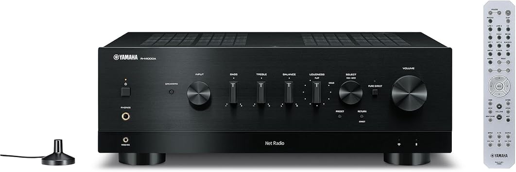 R-N1000A Network Receiver with Phono, HDMI and Built-in DAC, Black