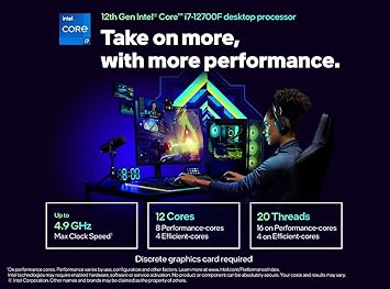 Intel CPU Core i7-12700F / 12/20 / 2.1GHz / 6xxChipset / BX8071512700F