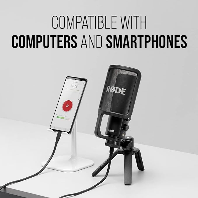 Rode NT-USB+ USB Condenser Microphone, Black
