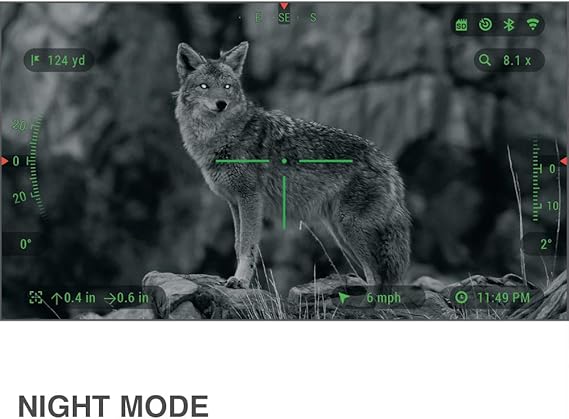 ATN X-Sight 4K Pro Smart Day/Night Rifle Scope - Ultra HD 4K technology with Superb Optics, 120fps Video, 18+ hrs Battery, Ballistic Calculator, Rangefinder, WiFi, E-Compass, Barometer, IOS & Android Apps