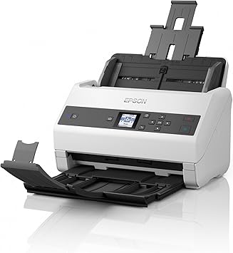 Epson DS-870 Colour Duplex Workgroup Document Scanner: 65 ppm, Twain and ISIS Drivers, 3-Year Limited Warranty with Next-Business-Day Whole Unit Exchange