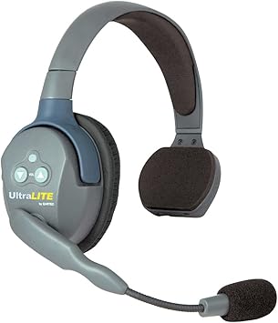 Eartec HUB541 UltraLITE Wireless System - 1 HUB Full Duplex Transceiver, 1 ULDR Dual Ear DECT Headset, 4-Pack of ULSR Single-Ear Remote Headsets