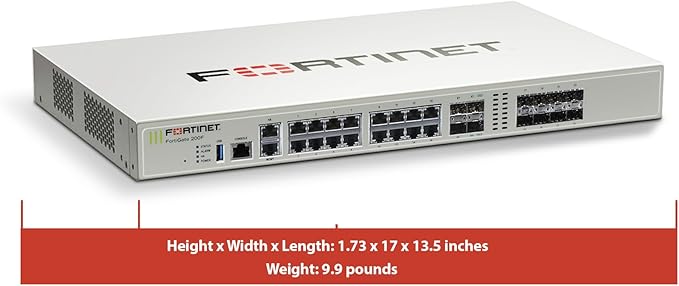 FortiGate-200F Network Security Appliance Plus 5 Year FortiGuard Unified Threat Protection (UTP) and FortiCare Premium (FG-200F-BDL-950-60)