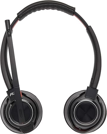 Plantronics SAVI 8200 Series W8220-M Wireless DECT Headset System, Certified for Skype for Business