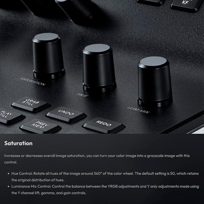 Blackmagic Design Davinci Resolve Micro Panel | Portable Low Profile Control Panel