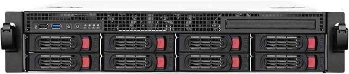 Silverstone RM21-308 2U Rackmount Server Case with 8 X 3.5 Hot Swap Bays Micro-ATX Support RM21-308-x