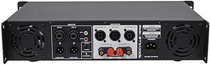 Rockville RPA9 3000 Watt Peak / 1500w RMS 2 Channel Power Amplifier Pro/DJ Amp