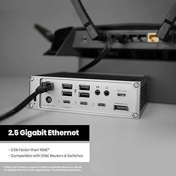 CalDigit TS4 Thunderbolt 4 Dock - 18 Ports, 98W Charging, 40Gb/s Thunderbolt 4, USB-A/C, 2.5GbE, 8K/6K Displays, Mac/PC/Chrome Compatible