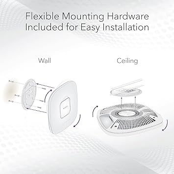 NETGEAR Cloud Managed Wireless Access Point (WAX630) - WiFi 6 Dual-Band AX6000 Speed | Up to 600 Client Devices | 802.11ax | Insight Remote Management | PoE++ Powered or AC Adapter (not Included)