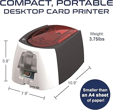 Evolis Badgy Badgy200 Single-Sided Card Printer