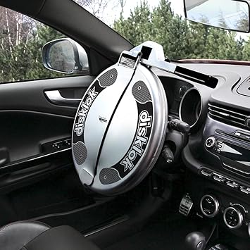 Disklok Steering Wheel Full Cover Lock - Security Anti-Theft Device for Cars (Medium (39-41.5cm))