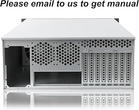 RackChoice 4U Rackmount Server Chassis 8-Bay 12Gbps Hot-Swappable SATA/SAS, EATX/ATX Compatible, Alloy Steel, Black, Ideal for Data Centers & SMBs