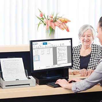 RICOH fi-800R Ultra-Compact, Colour Duplex Document Scanner with Dual Auto Document Feeders (ADF)