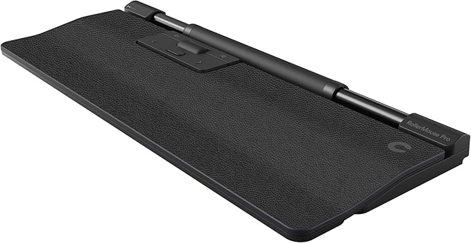 Contour RollerMouse Pro, Regular – Ergonomic Mouse for Neck, Shoulder & Wrist Pain Relief, Central Rollerbar Design, Vegan Leather Wrist Rest, 600–2800 DPI, Wired, Plug & Play for Mac/PC