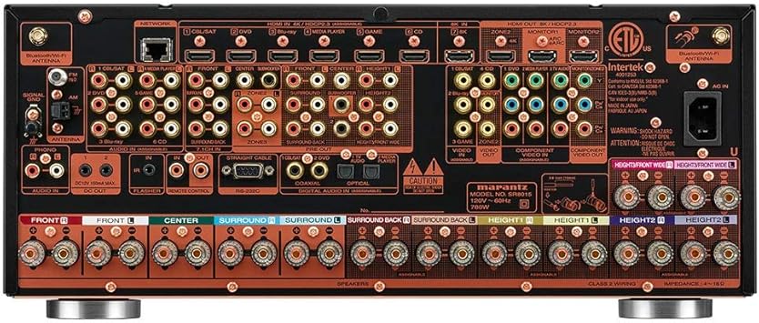 Marantz SR8015 11.2 Channel (140 Watt x 11) 8K Ultra HD AV Receiver with 3D Audio HEOS Built-in and Voice Control