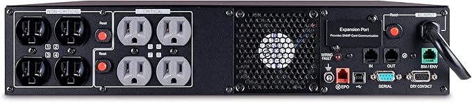 CyberPower PR1500RT2U Smart App Sinewave UPS System, 1500VA/1500W, 8 Outlets, 2U Rack/Tower, AVR