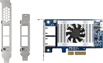 QNAP QXG-10G2T-X710 Two Port 10GbE Network Card with SR-IOV and iSCSI, Block-Based and Supports Multiple Virtual Disk Modes