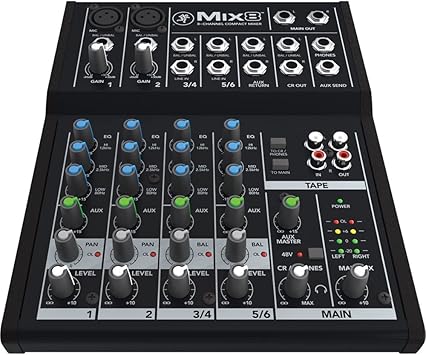 Mackie Mix Series Mix8 8-Channel Mixer