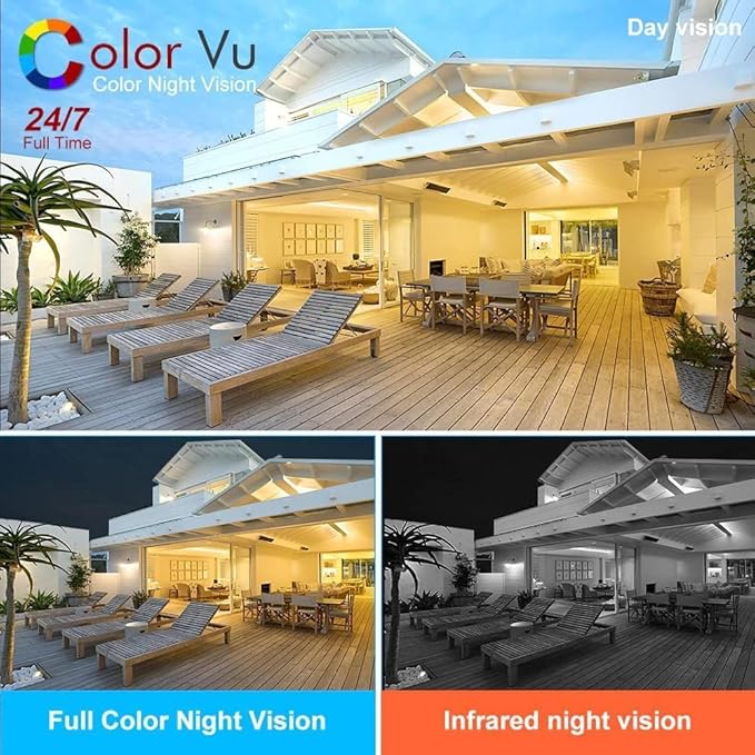 HIKVISION DS-2CD2387G2P-LSU/SL ColorVu 8MP Panoramic Turret IP Camera, 4mm Fixed Lens Indoor Outdoor