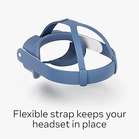 Meta Quest 3 Facial Interface and Head Strap (Elemental Blue) - Facial Interface & Head Strap Blue Edition