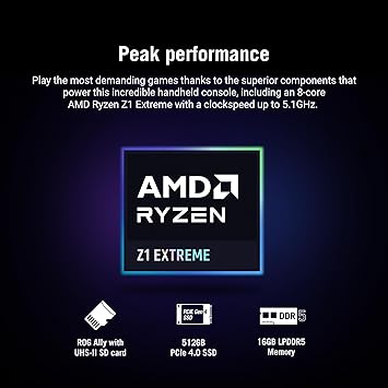 ASUS ROG Ally 7" 120Hz Gaming Handheld - AMD Z1 Extreme Processor - 512GB - White