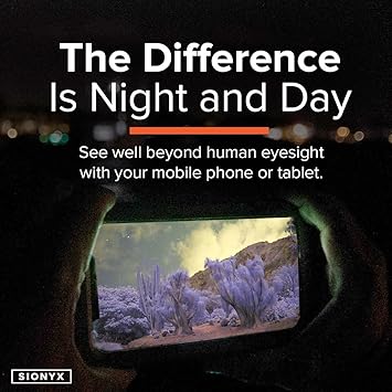 SIONYX Aurora Black Color Digital Night Vision Camera & Kits – Rugged and Impact-Resistant Aurora Black, WiFi, Mount, 32GB MicroSD Card, Waterproof Protective Case, & More