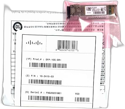 CISCO DESIGNED SFP-10G-SR 10GBASE-SR SFP Module
