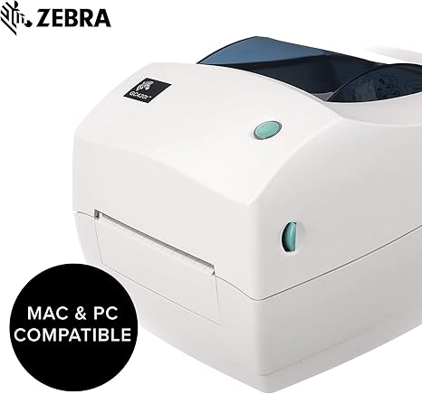 ZEBRA GC420t Thermal Transfer Desktop Printer Print Width of 4 in USB Serial and Parallel Port Connectivity GC420-100510-000