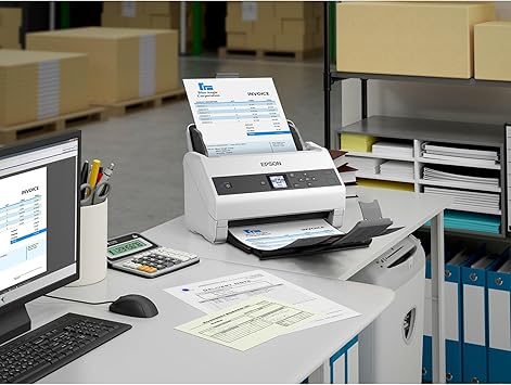 Epson DS-970 Colour Duplex Workgroup Document Scanner: 85 ppm, Twain and ISIS Drivers, 3-Year Limited Warranty with Next-Business-Day Whole Unit Exchange