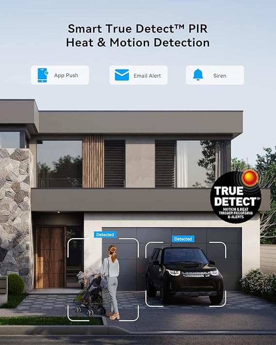 SWANN Pro 4K UHD, 8 Channel Home Security System, 2TB NVR, 4 Dome PoE IP Cameras Outdoor, Wired Surveillance CCTV, Heat Motion Vehicle Detection, LED Light, 24/7 Recording Security Camera, 889804D